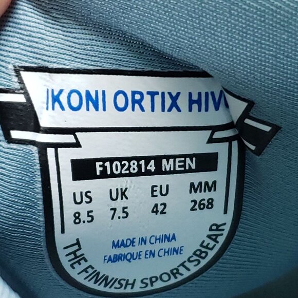 Karhu Ikoni Ortix HiVo Mens Size 8.5 Running Shoes Light Blue/Gray Mesh - Picture 9 of 9